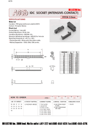 Datasheet A05A10BTD1 manufacturer DB Lectro